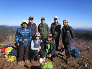 (11/12)最高ピークの要害山655mにて