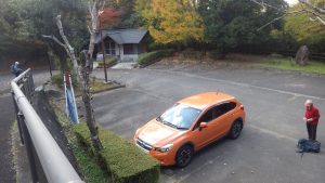 1/9 真壁花の入公園の駐車場