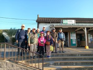 1/12 スタートは安食駅(懐かしの駅舎)