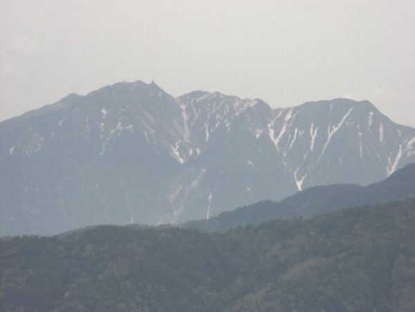 3/12 鳳凰三山 地蔵岳のオベリスクがはっきり見える