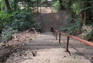 2/9400段近くある愛宕神社の階段