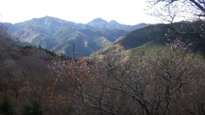 8/8 対面に御荷鉾山連山