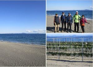 10/12 三浦海岸より東京湾をはさんで房総半島が見える