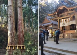 1/9 開運効果が非常に高いと言われる三本杉と御岩神社
