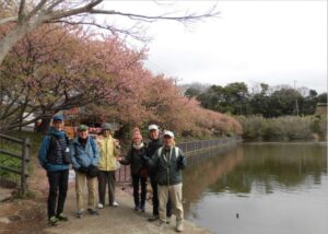4/9　桜まつりの会場小松ヶ池にて