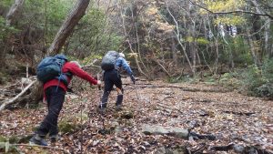 5/9 スラブ滝の横断