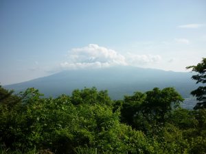 9/9 天上山ロープウェイ乗り場着・富士山が再び見えてきた